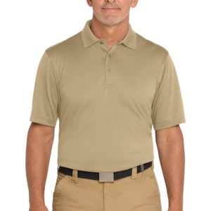 CornerStone Select Snag-Proof Polo Tan front